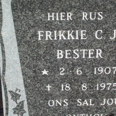 BESTER Frikkie C.J. 1907-1975