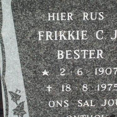 BESTER Frikkie C.J. 1907-1975