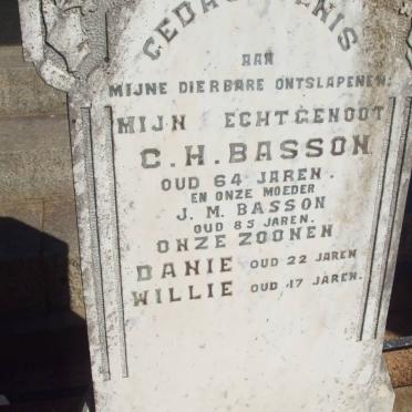 BASSON C.H. &amp; J.M. :: BASSON Danie :: BASSON Willie 