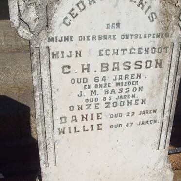 BASSON C.H. &amp; J.M. :: BASSON Danie :: BASSON Willie 
