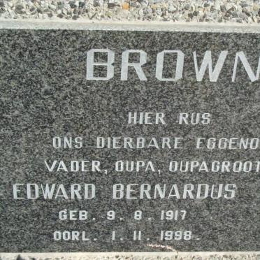 BROWN Edward Bernardus 1917-1998