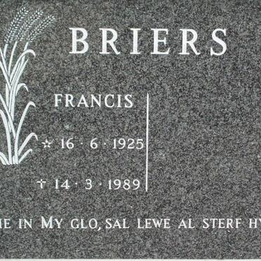 BRIERS Francis 1925-1989