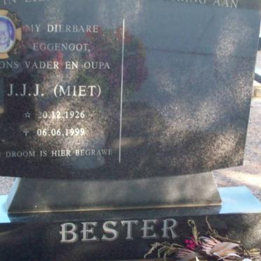 BESTER J.J.J. 1926-1999