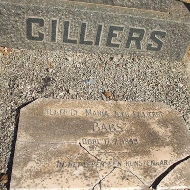 CILLIERS Beatrice Maria nee CILLIERS -1949