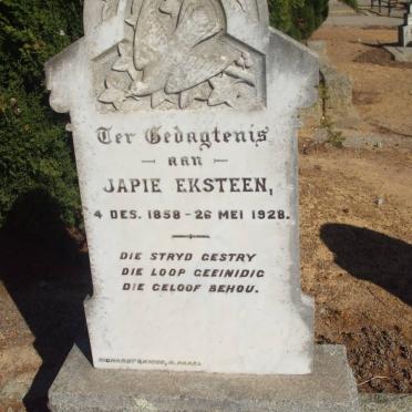 EKSTEEN Japie 1858-1928