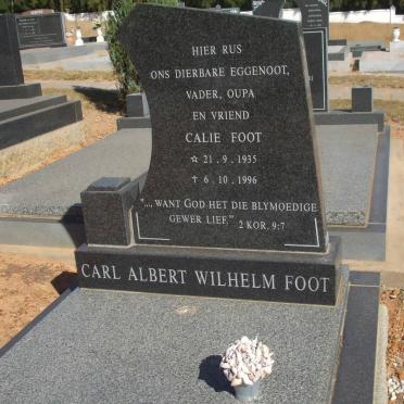 FOOT Carl Albert Wilhelm 1935-1996