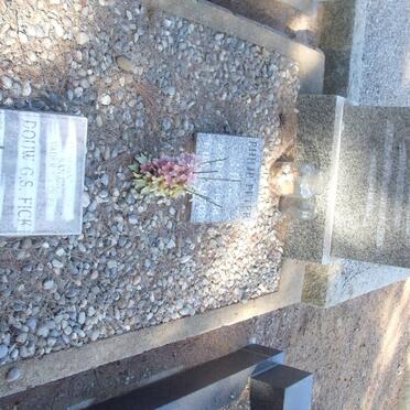 FICK Anna A.S. nee NIEUWENHUIZEN 1917-1983 :: FICK Douw G.S. 1912-1997 :: FICK Philip Peter 1954-2002