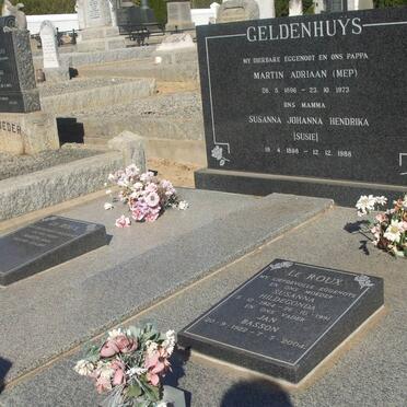 GELDENHUYS Martin Adriaan 1896-1973 &amp; Susanna Johanna Hendrina 1898-1988