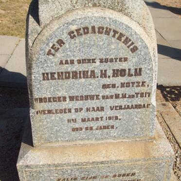HOLM Hendrina H. nee KOTZE -1918