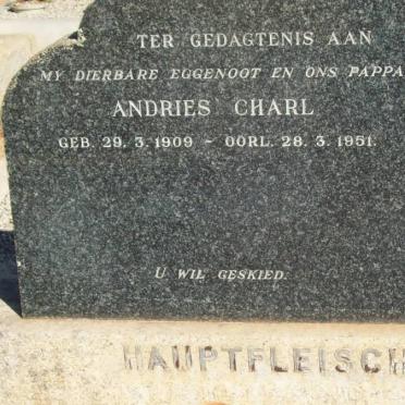 HAUPTFLEISCH Andries Charl 1909-1951