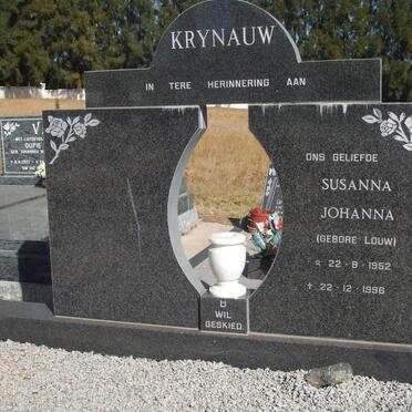 KRYNAUW Susanna Johanna nee LOUW 1952-1996