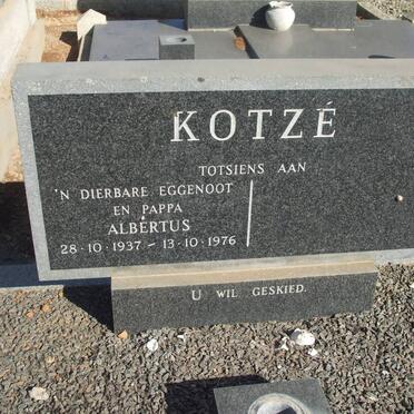 KOTZE Albertus 1937-1976