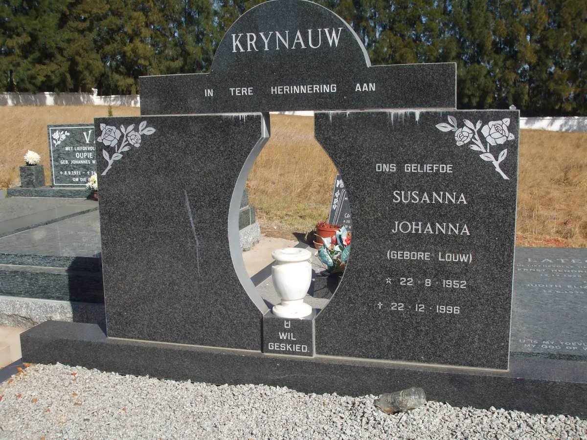 KRYNAUW Susanna Johanna nee LOUW 1952-1996