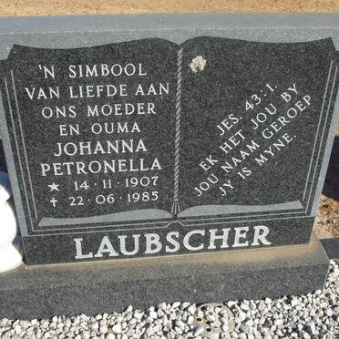 LAUBSCHER Johanna Petronella 1907-1985