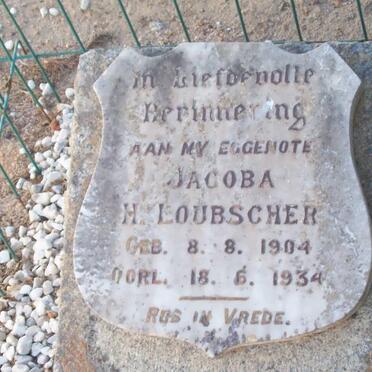 LOUBSCHER Jacoba H. 1904-1934