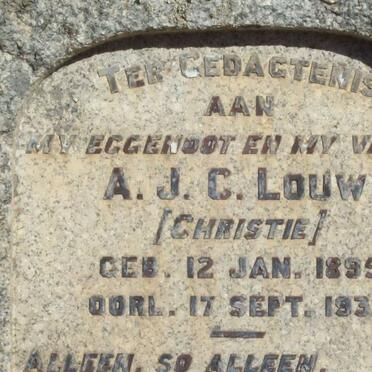 LOUW A.J.C. 1895-1935