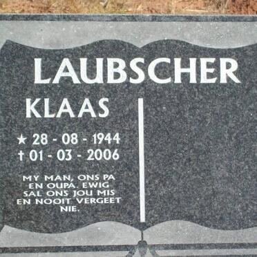 LAUBSCHER Klaas 1944-2006