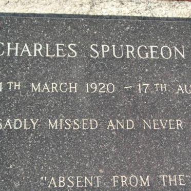 MOORE Charles Spurgeon 1920-1994