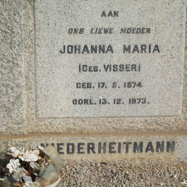 NIEDERHEITMANN Johanna Maria nee VISSER 1874-1973
