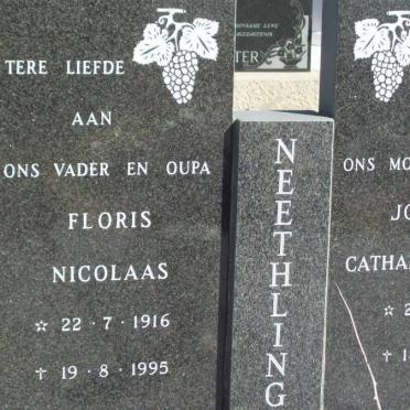 NEETHLING Floris Nicolaas 1916-1995 &amp; Johanna Catharina  1916-1996