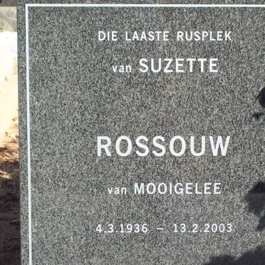 ROSSOUW Suzette 1936-2003