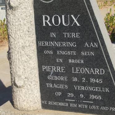 ROUX Pierre Leonard 1945-1965