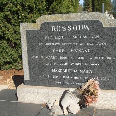 ROSSOUW Sarel Wynand 1896-1963 &amp; Margaretha Maria 1901-1988