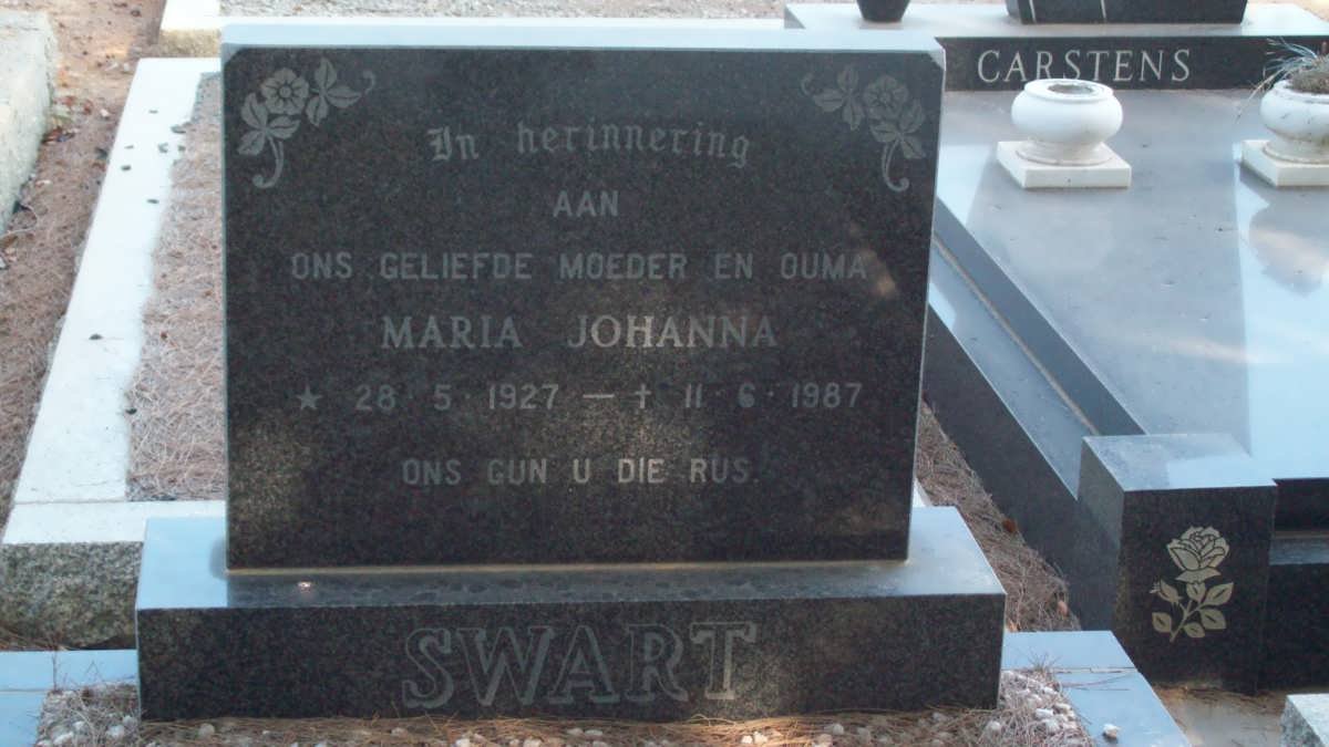 SWART Maria Johanna 1927-1987