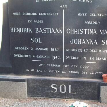 SOL Hendrik Bastiaan 1887-1945 &amp; Christina Maria Johanna 1887-1967
