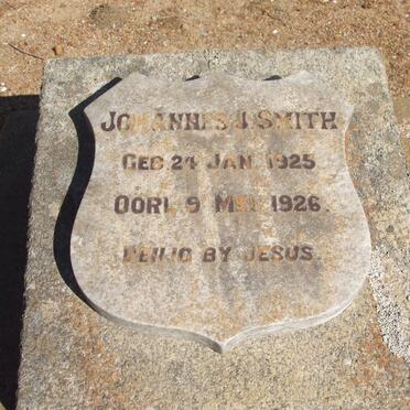 SMITH Johannes J. 1925-1926