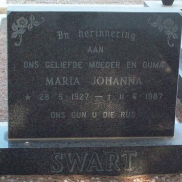 SWART Maria Johanna 1927-1987