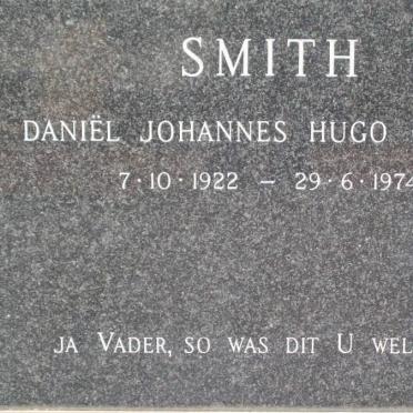 SMITH Daniël Johannes Hugo 1922-1974
