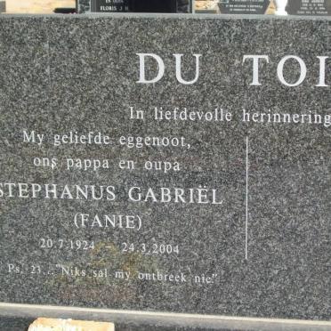 TOIT Stephanus Gabriël, du 1924-2004