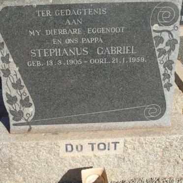 TOIT Stephanus Gabriel, du 1905-1958