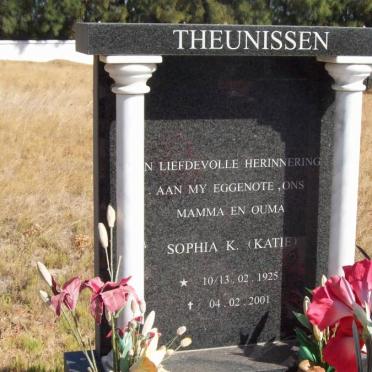 THEUNISSEN Sophia K. 1925-2001