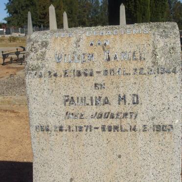 TOIT Willem Daniel, du 1866-1944 &amp; Paulina M.D. JOUBERT 1871-1903