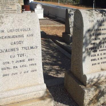 TOIT Johannes Tielman, du 1883-1958