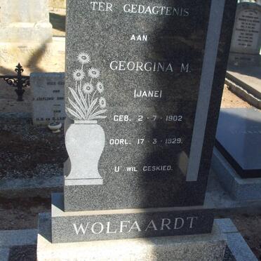 WOLFAARDT Georgina M. 1902-1929