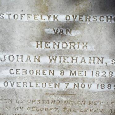 WIEHAHN Hendrik Johan 1828-1889
