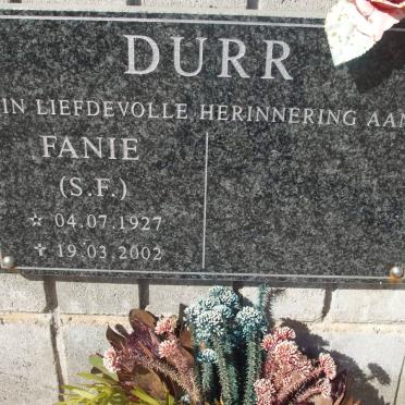 DURR S.F. 1927-2002