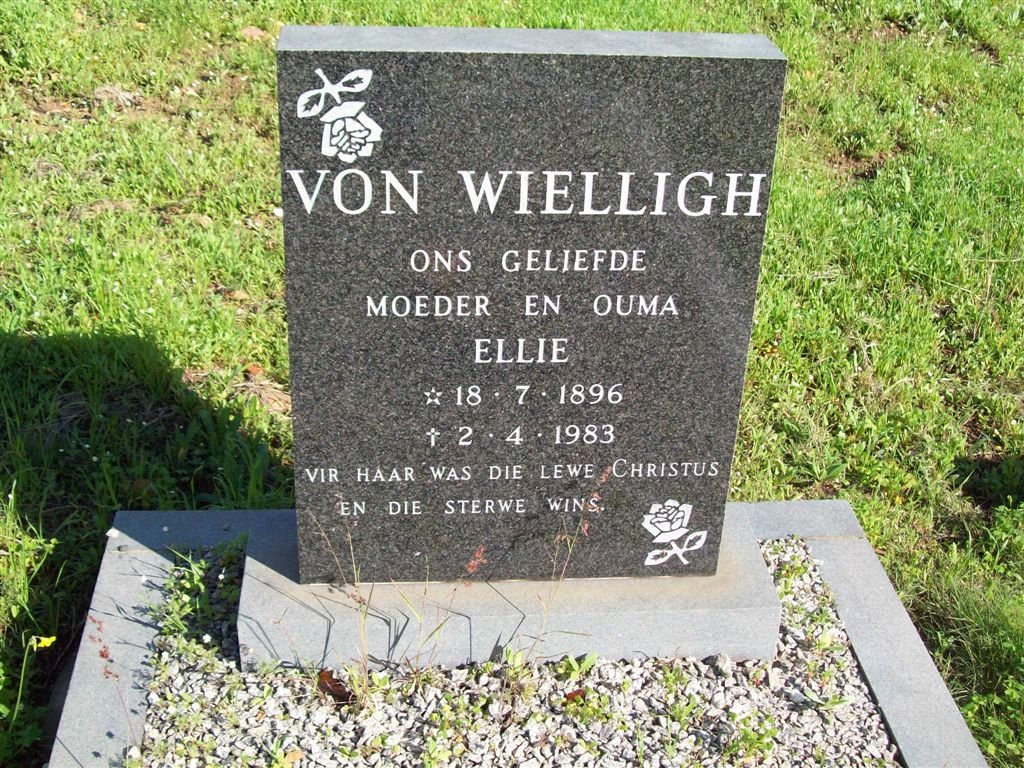 WIELLIGH Ellie, von 1896-1983