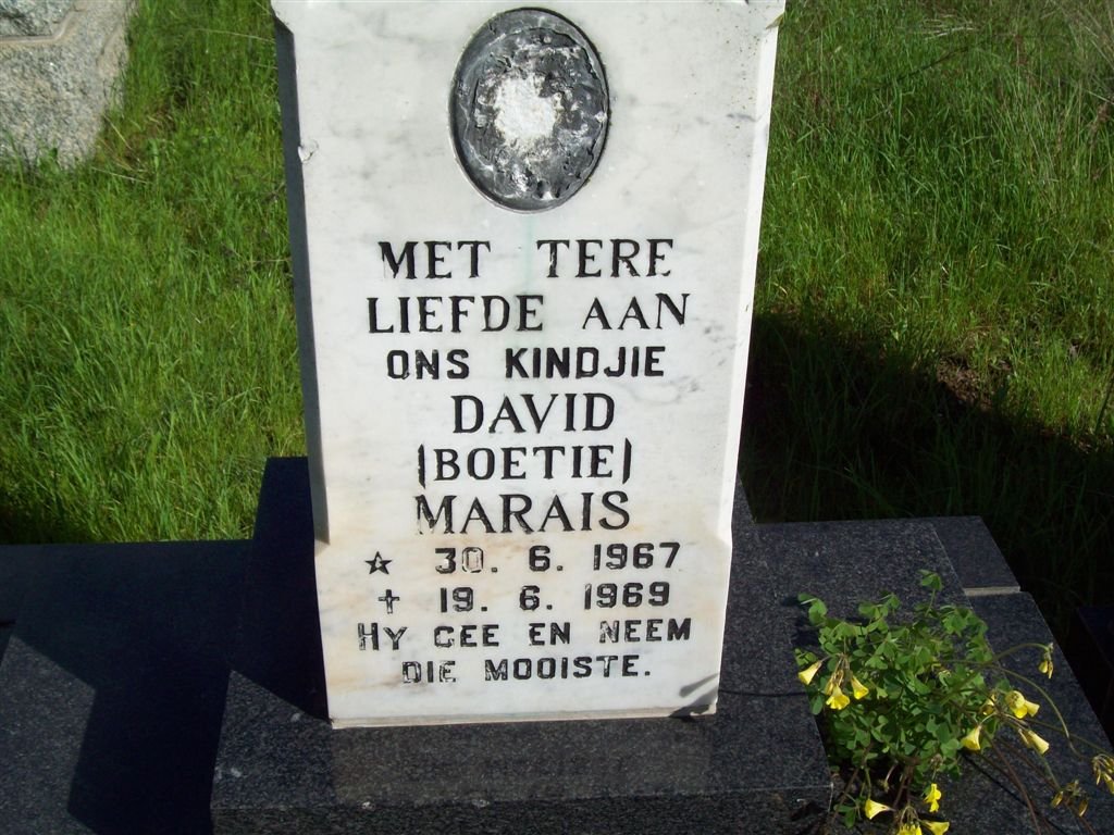 MARAIS David 1967-1969