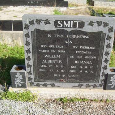 SMIT Willem Albertus 1915-1997 &amp; Johanna 1920-1970