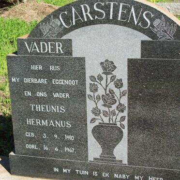 CARSTENS Theunis Hermanus 1910-1967