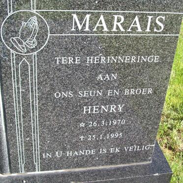 MARAIS Henry 1970-1995