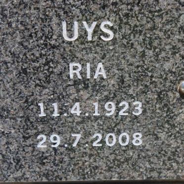 UYS Ria 1923-2008