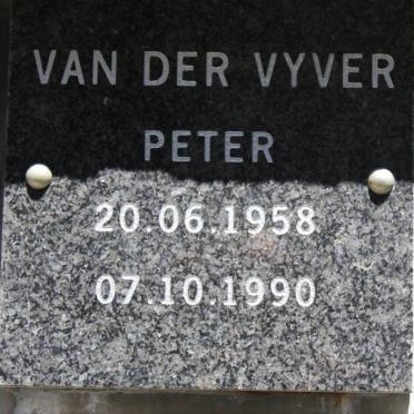 VYVER Peter, van der 1958-1990