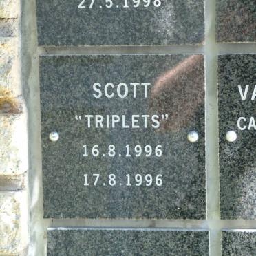 SCOTT Triplets 1996-1996