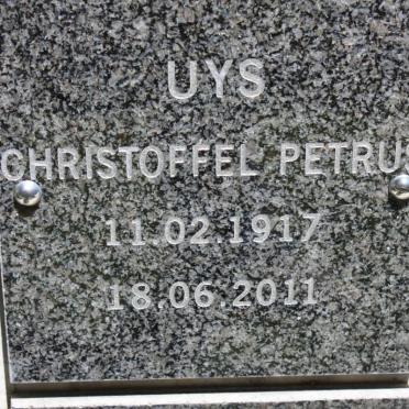 UYS Christoffel Petrus 1917-2011