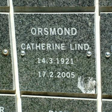 ORSMOND Catherine Lind 1921-2005